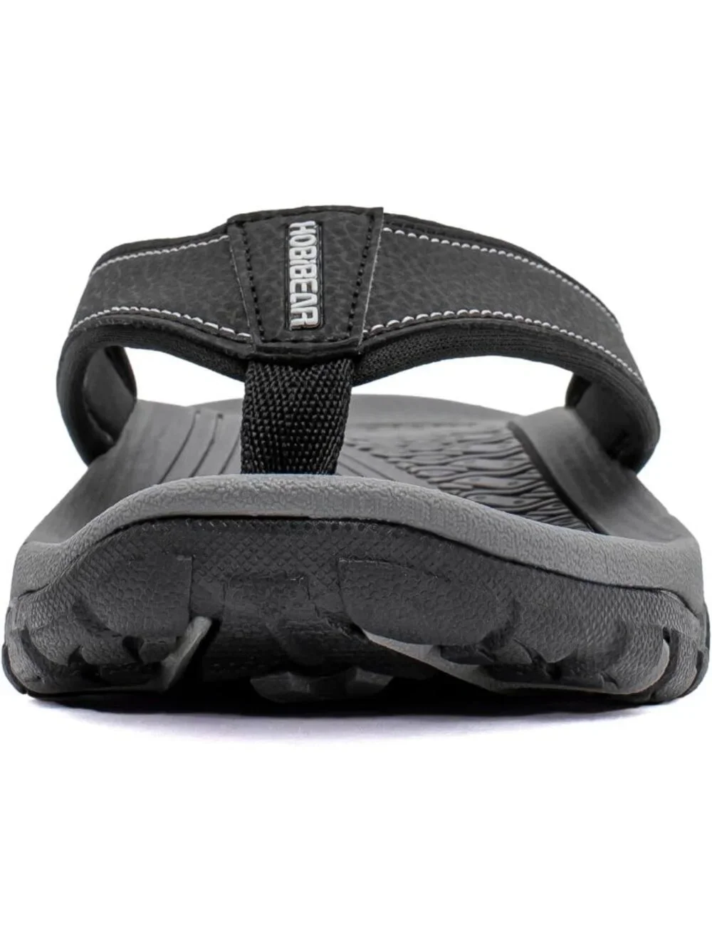 Men's Grey And Black Sport Flip Flops Comfort Outdoor Casual Thong Sandal Shoes